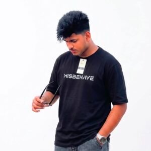 NEW STYLISH BLACK T-SHIRT